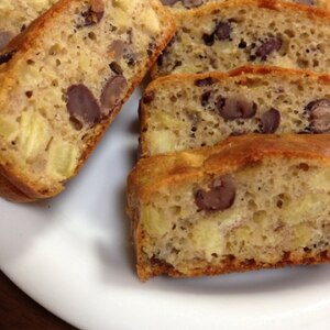 超簡単！！サラダ油で薩摩芋と餡子のパウンドケーキ♪